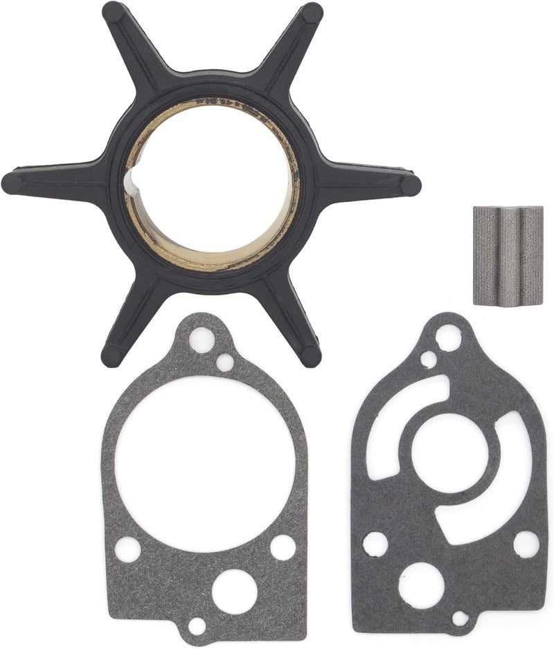 QUICKMARINER QuickMarine 89983 Water Pump Impeller Service Kit for Mercury Marine 30-70 HP Outboard Motor Replacement 47-89983T 47-65959 47-20268 47-89983 Sierra 18-3007 with Key and Gaskets - Image 5